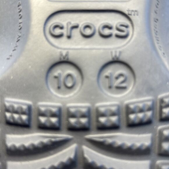 Croc Black Unisex Adult Classic Slip-On Sandals Men 10 Women 12 NEW w/Tags - Picture 7 of 8